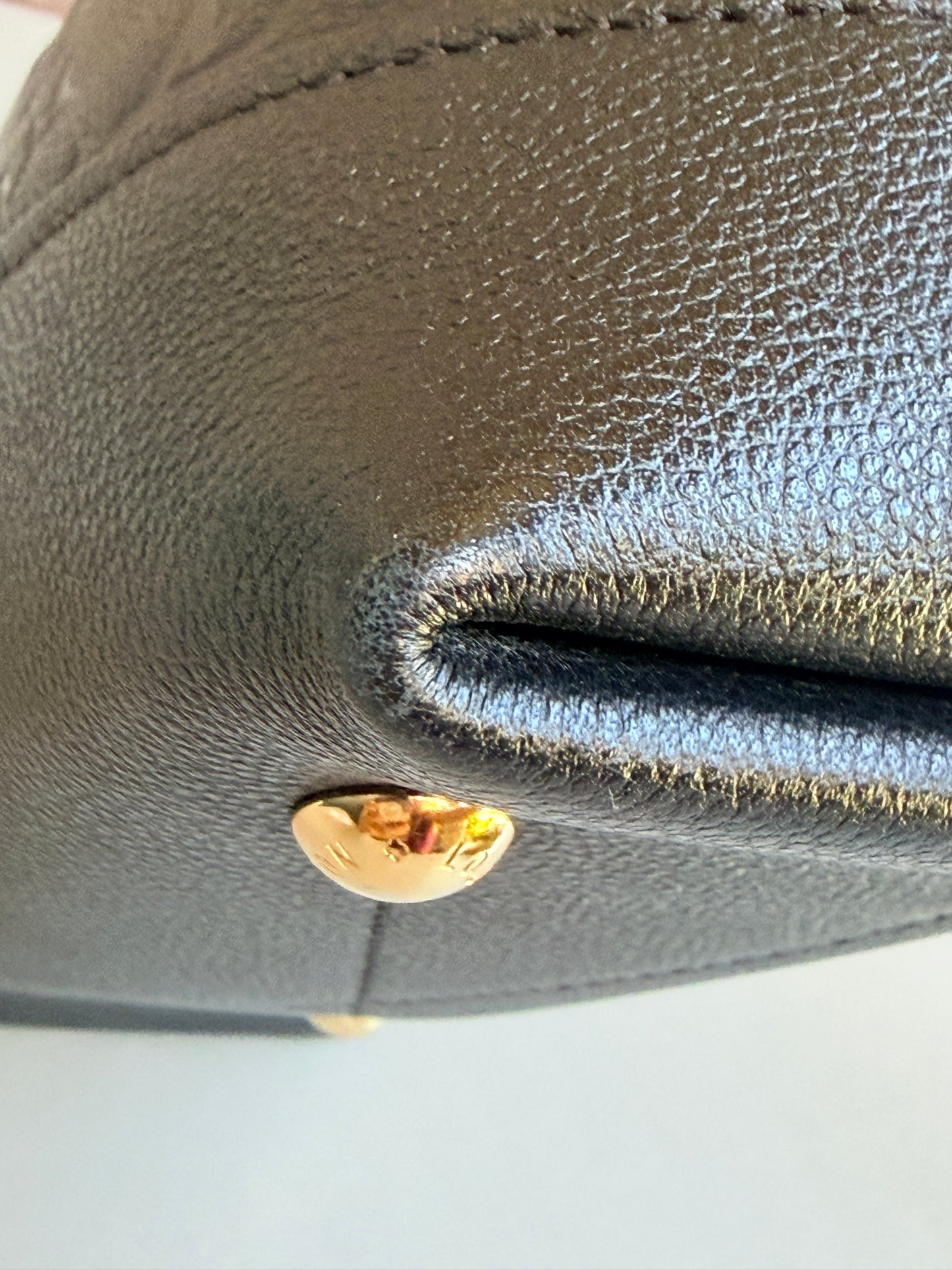 Louis Vuitton Neo Alma Handbag Monogram Empreinte Leather BB Black 82972