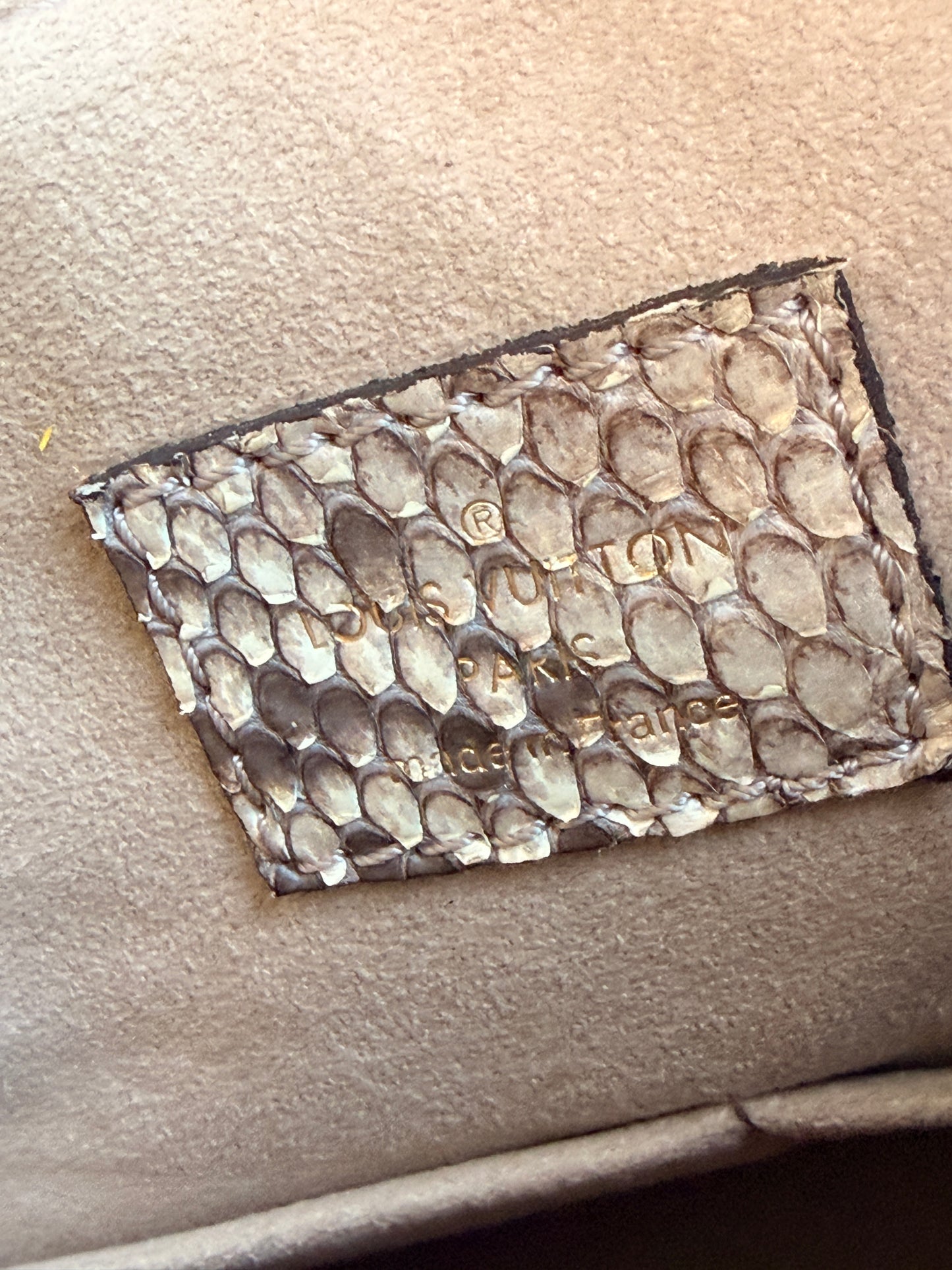 Louis Vuitton Pallas Tote Monogram Canvas with Python 93737