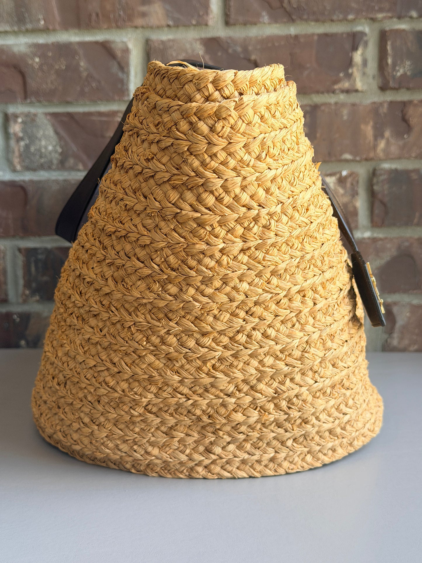 Saint Laurent Panier Basket Shopper Raffia Medium 38374