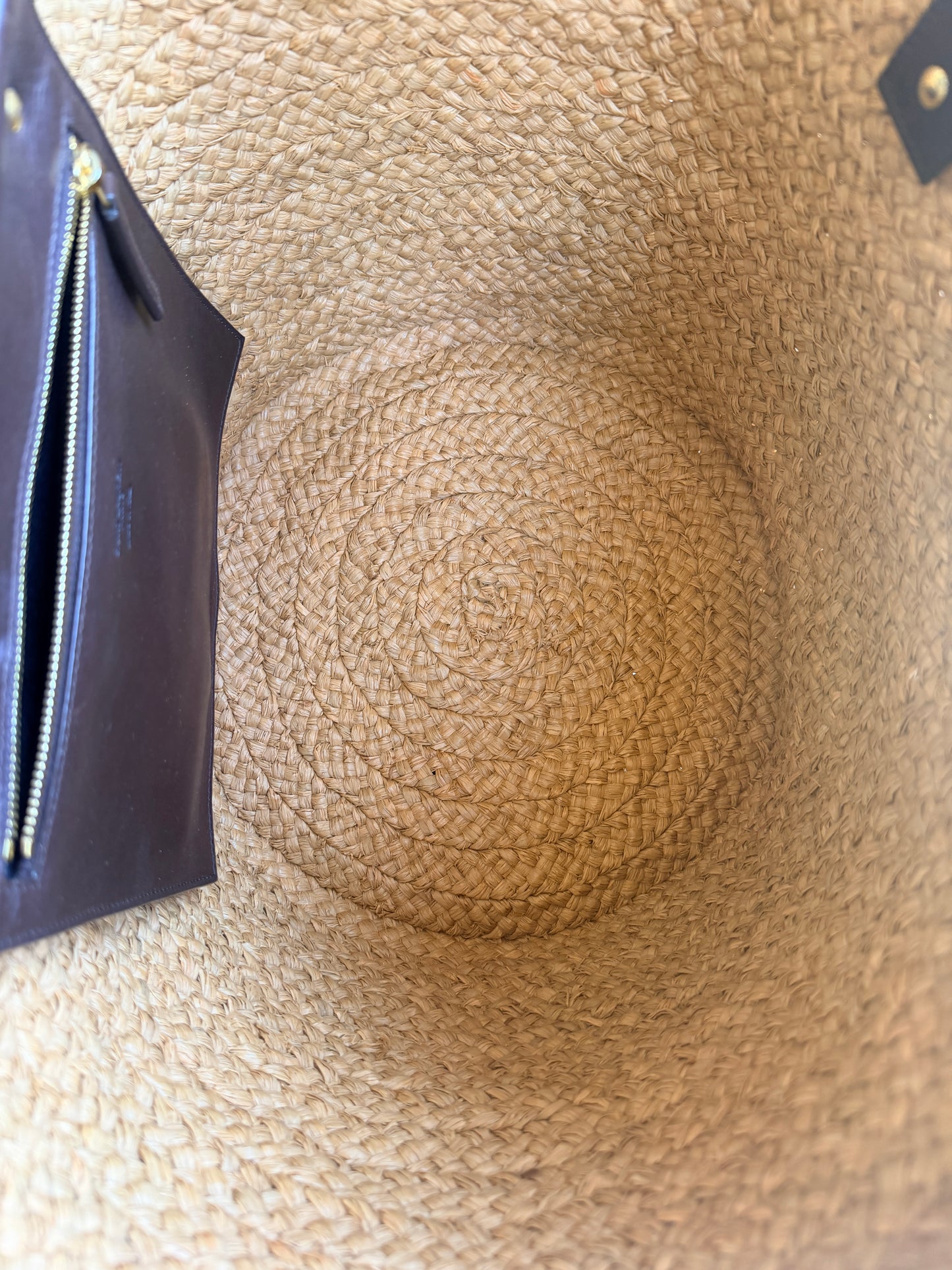 Saint Laurent Panier Basket Shopper Raffia Medium 38374