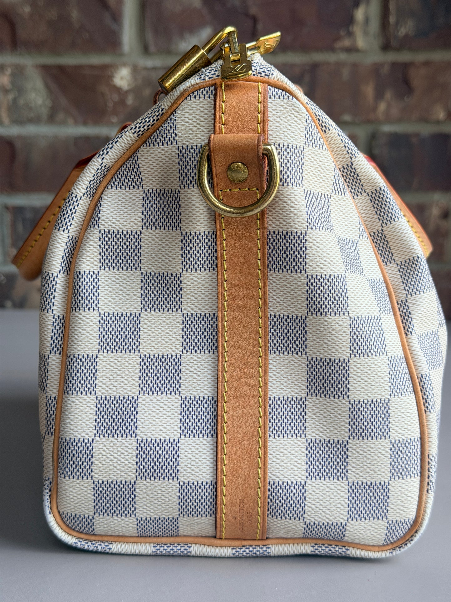 Louis Vuitton Speedy Handbag Damier Azur 25 Bando - 62384