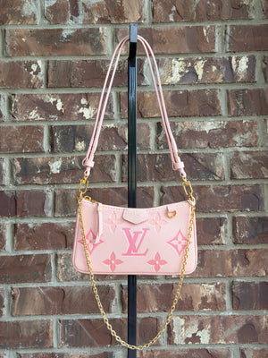 Louis Vuitton Easy Pouch on Strap By The Pool Monogram Empreinte Giant Pink 78285