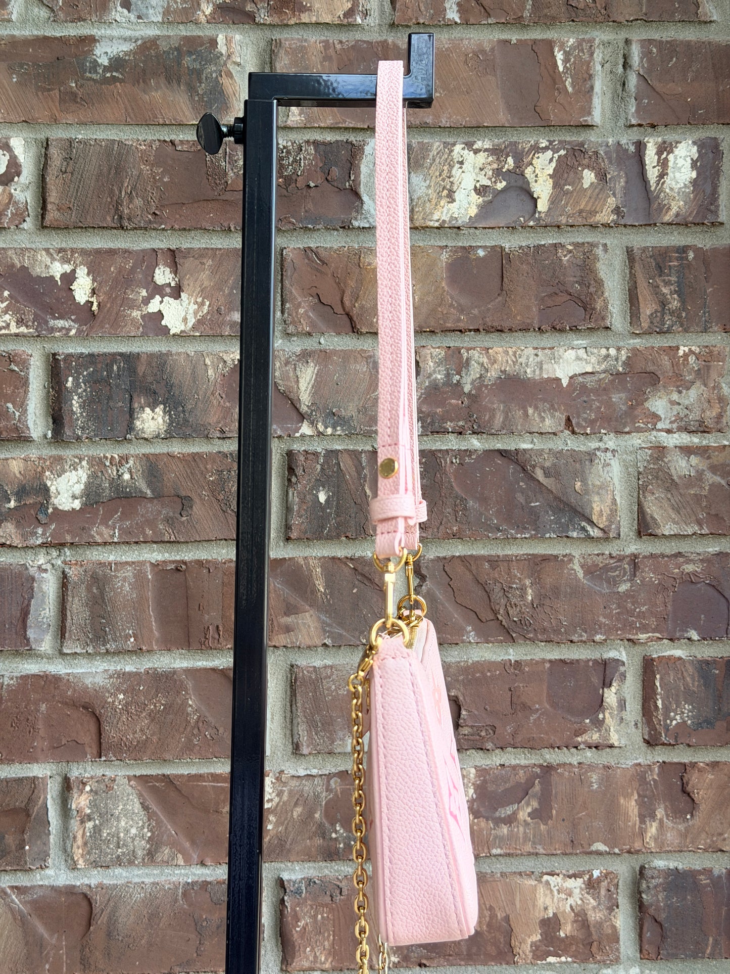 Louis Vuitton Easy Pouch on Strap By The Pool Monogram Empreinte Giant Pink 78285