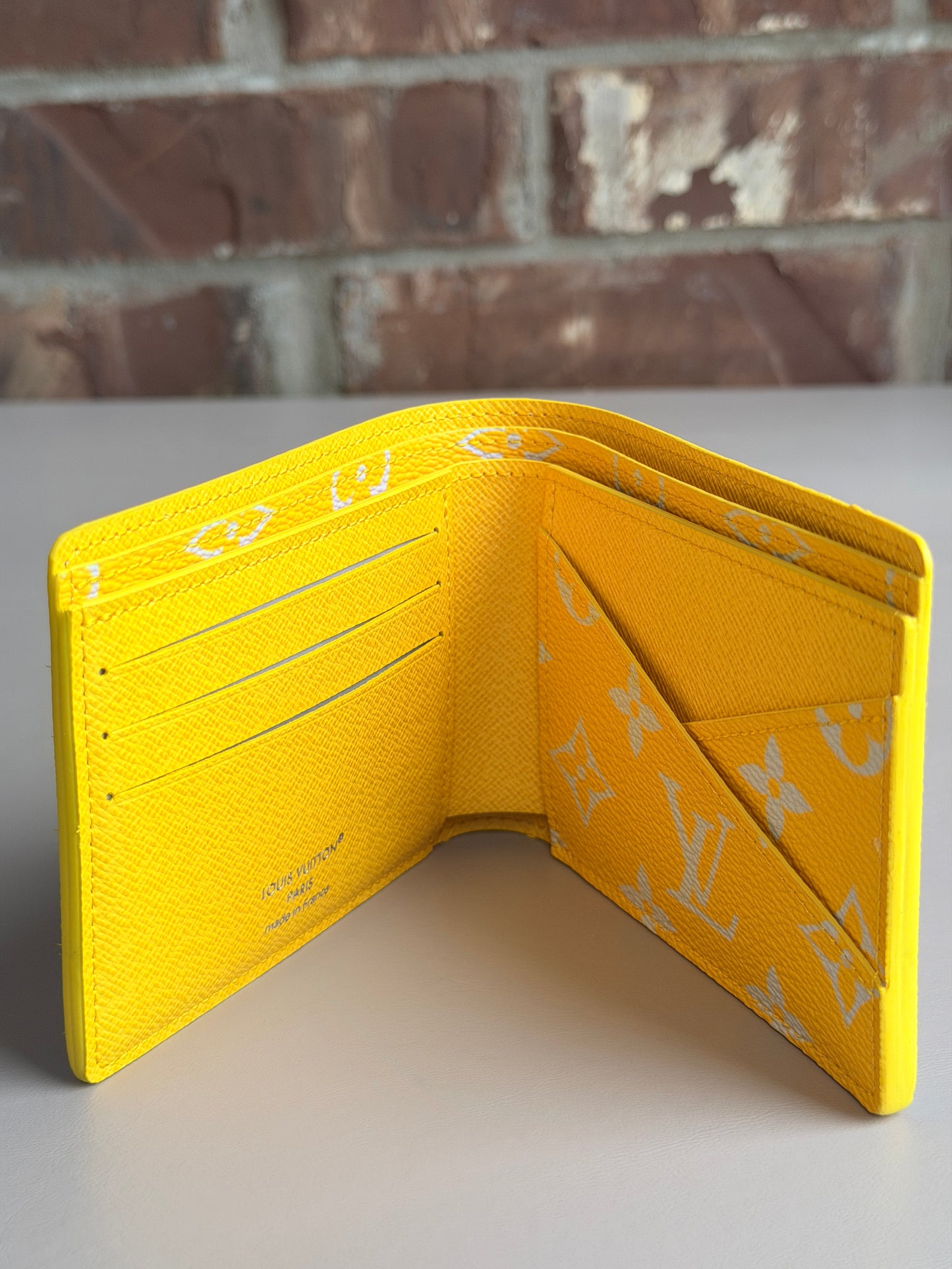 Louis Vuitton Multiple Wallet Monogram Glow Canvas Yellow 83752