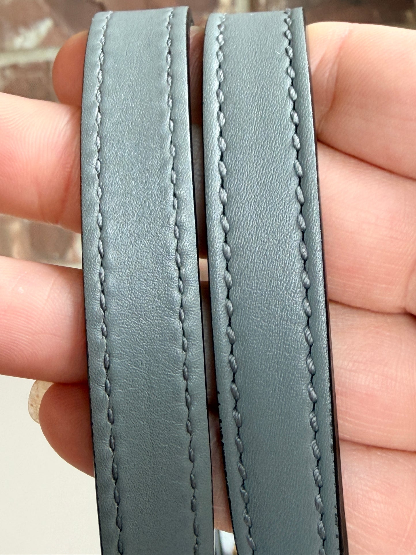 Gucci Soft Signature Shoulder Bag Guccissima Leather Medium Grey	94384