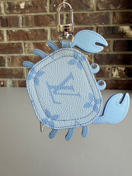 Louis Vuitton Crab Bag Charm and Key Holder Leather Blue	73957