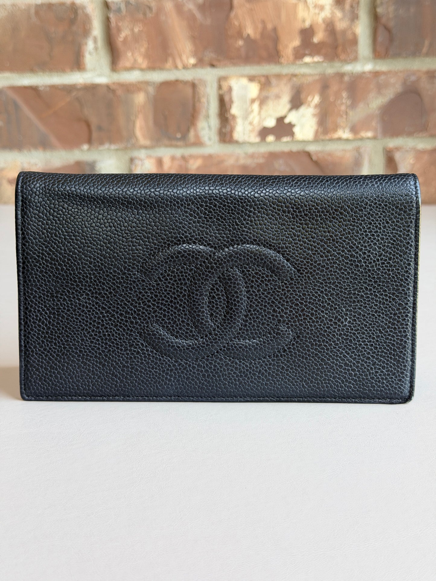 Chanel Timeless L-Yen Wallet Caviar Long Black 73485