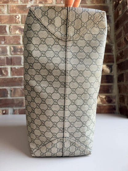 Gucci GG Supreme Medium Tote Brown 34564