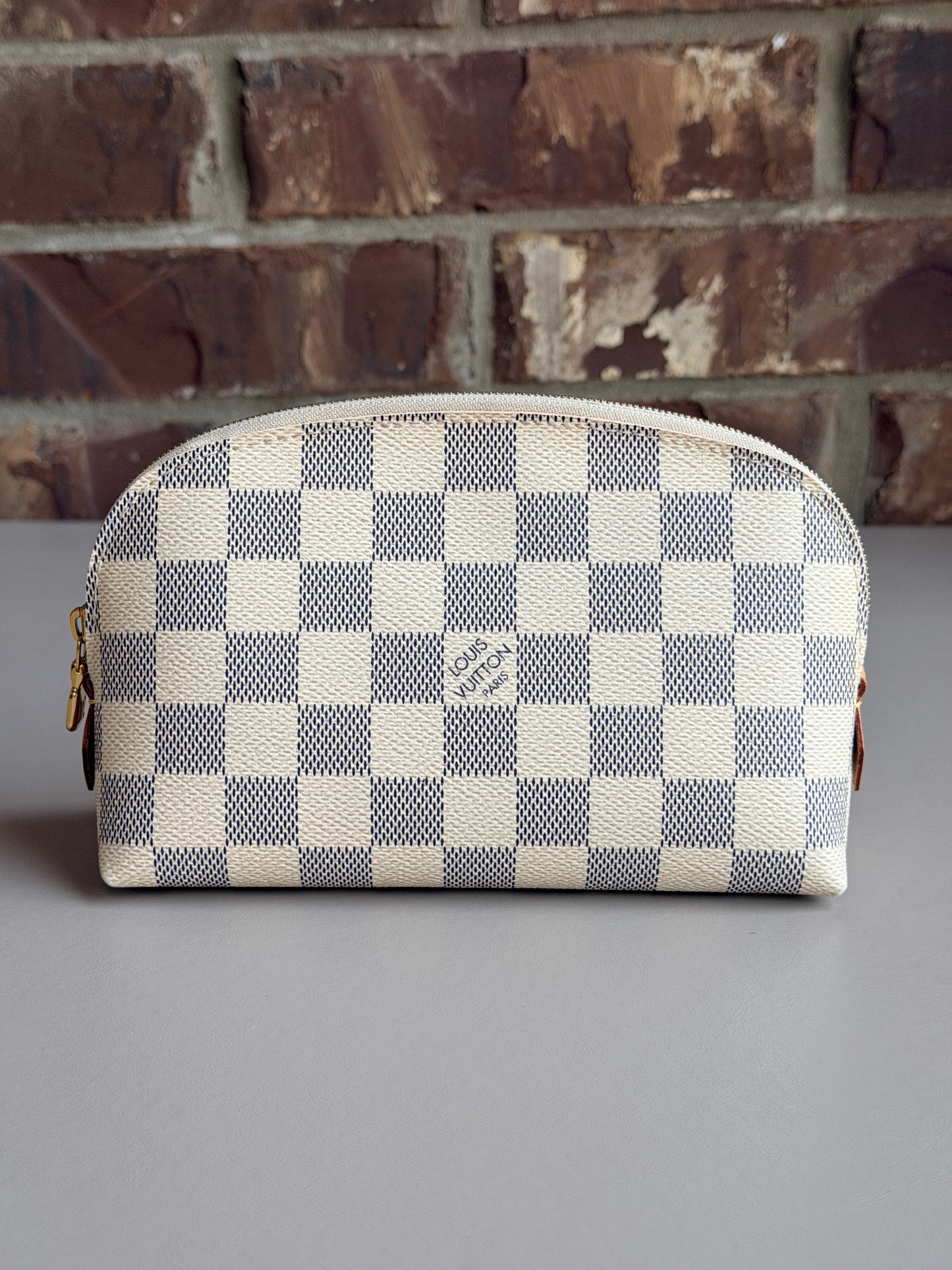 Louis Vuitton Cosmetic Bag Damier Azur PM 73463
