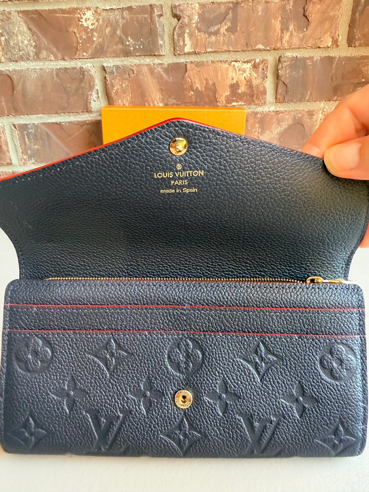 Louis Vuitton Sarah Empreinte - Marine Rouge - 46342