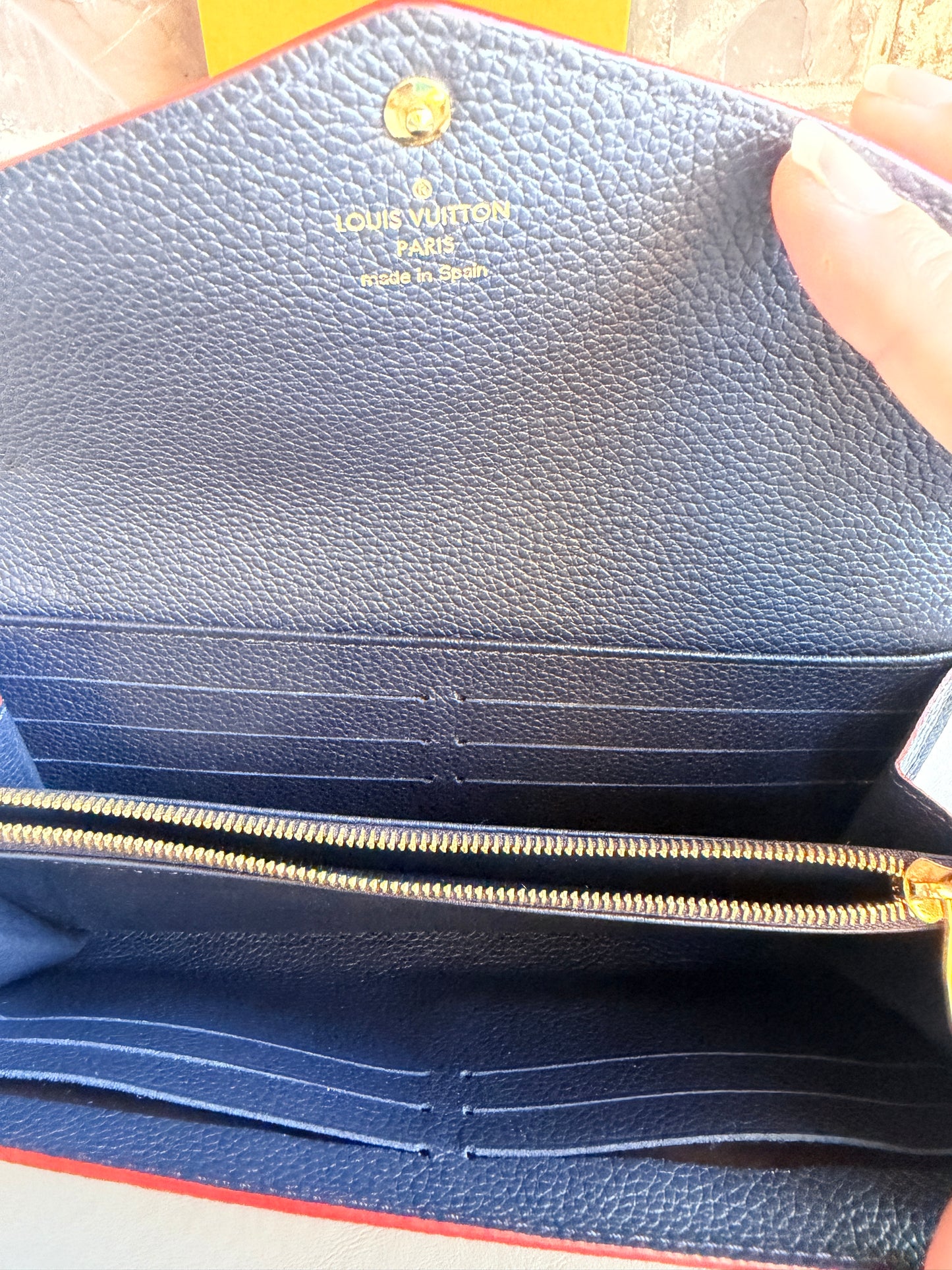 Louis Vuitton Sarah Empreinte - Marine Rouge - 46342