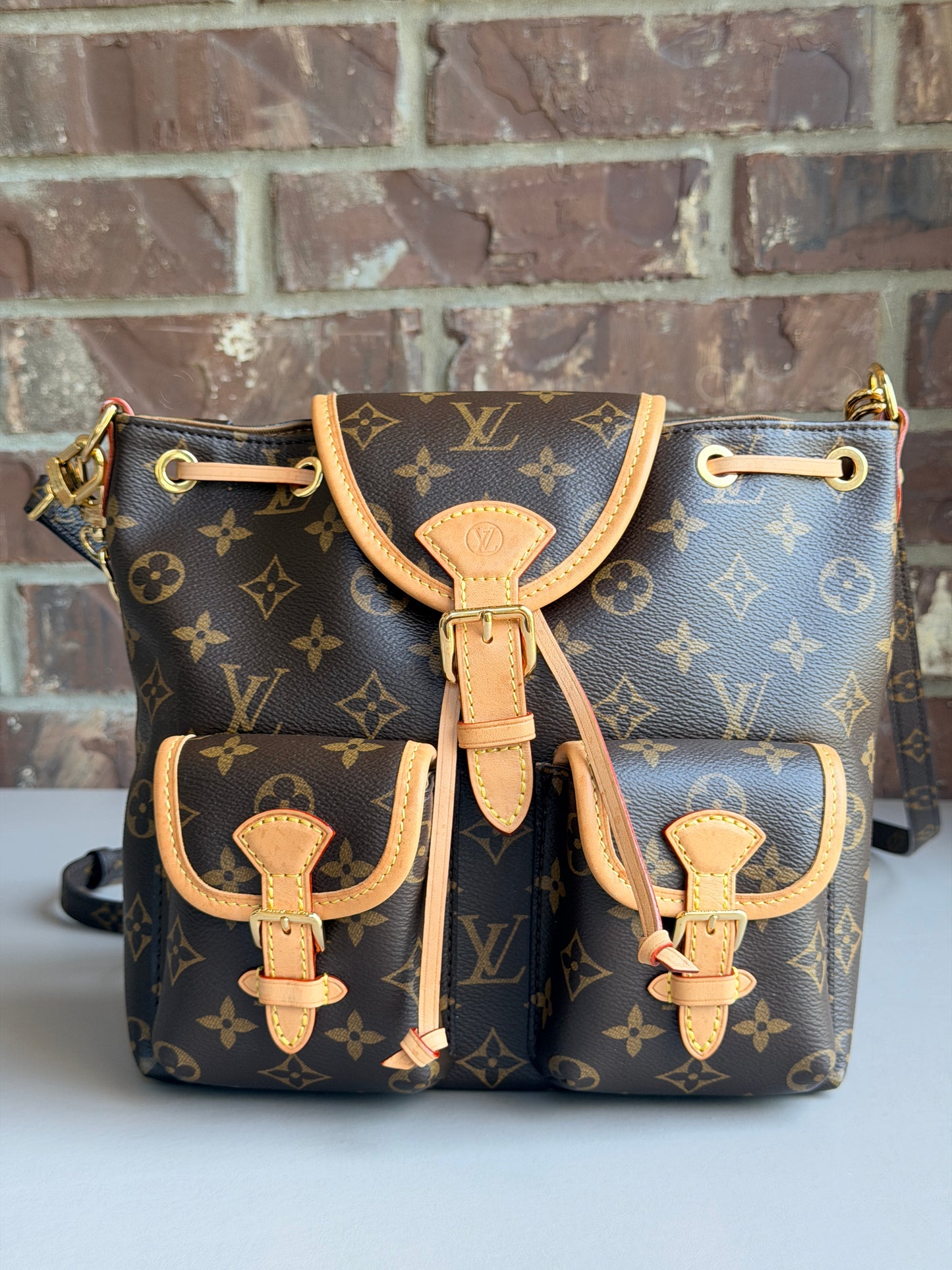 Louis Vuitton Excursion Backpack Monogram Canvas PM Brown	52972