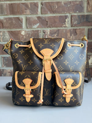 Louis Vuitton Excursion Backpack Monogram Canvas PM Brown	52972