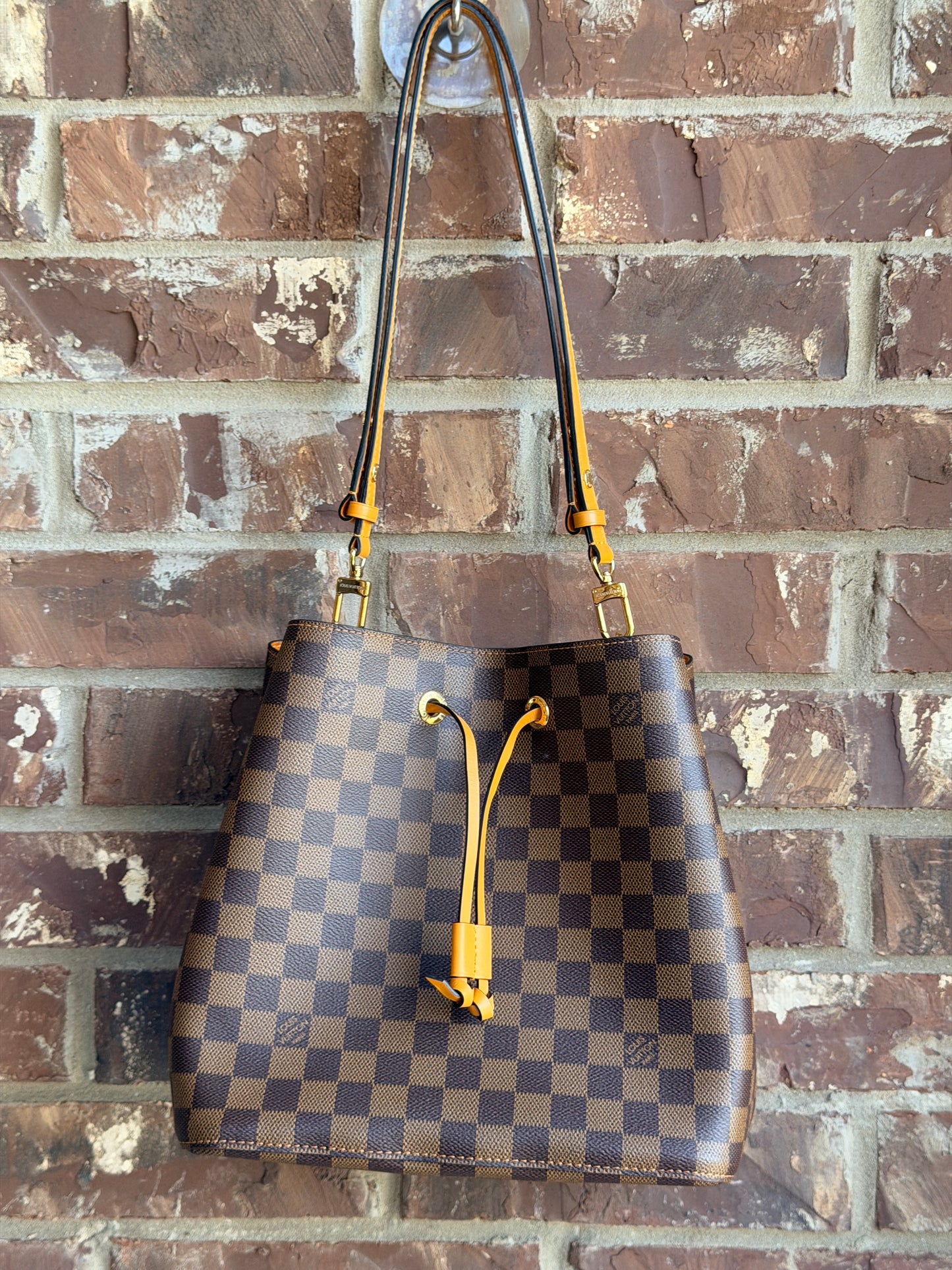 Louis Vuitton NeoNoe Handbag Damier with Leather MM 73478