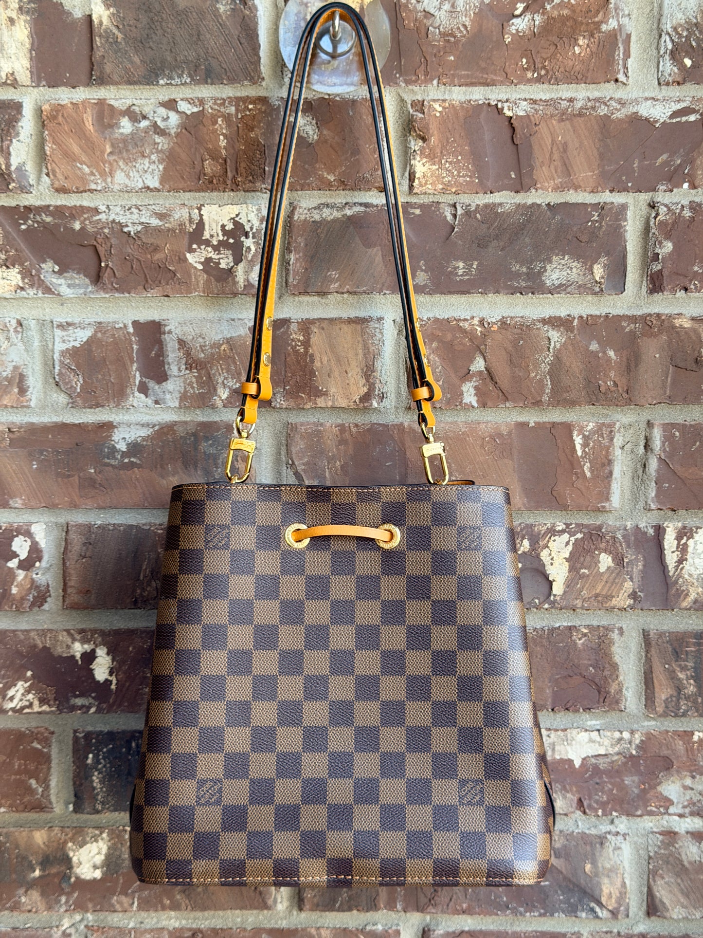 Louis Vuitton NeoNoe Handbag Damier with Leather MM 73478