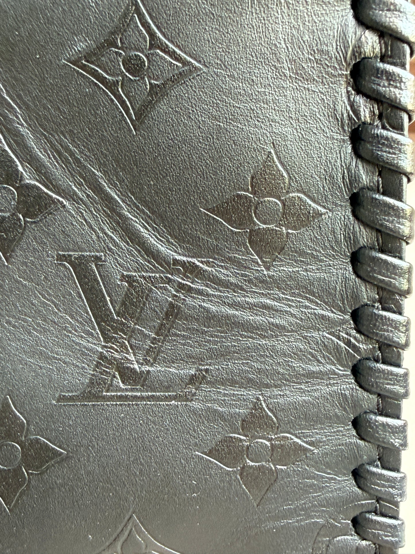 Louis Vuitton Very Zipped Tote Monogram Leather Black 72423