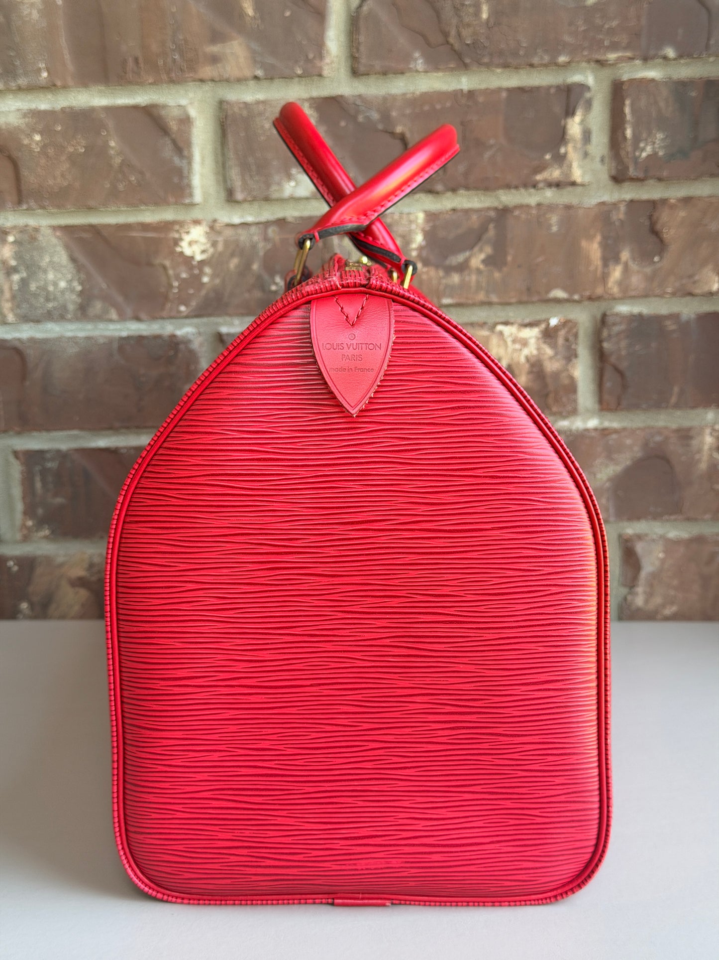 Louis Vuitton Speedy Handbag Epi Leather 40 Red 72946