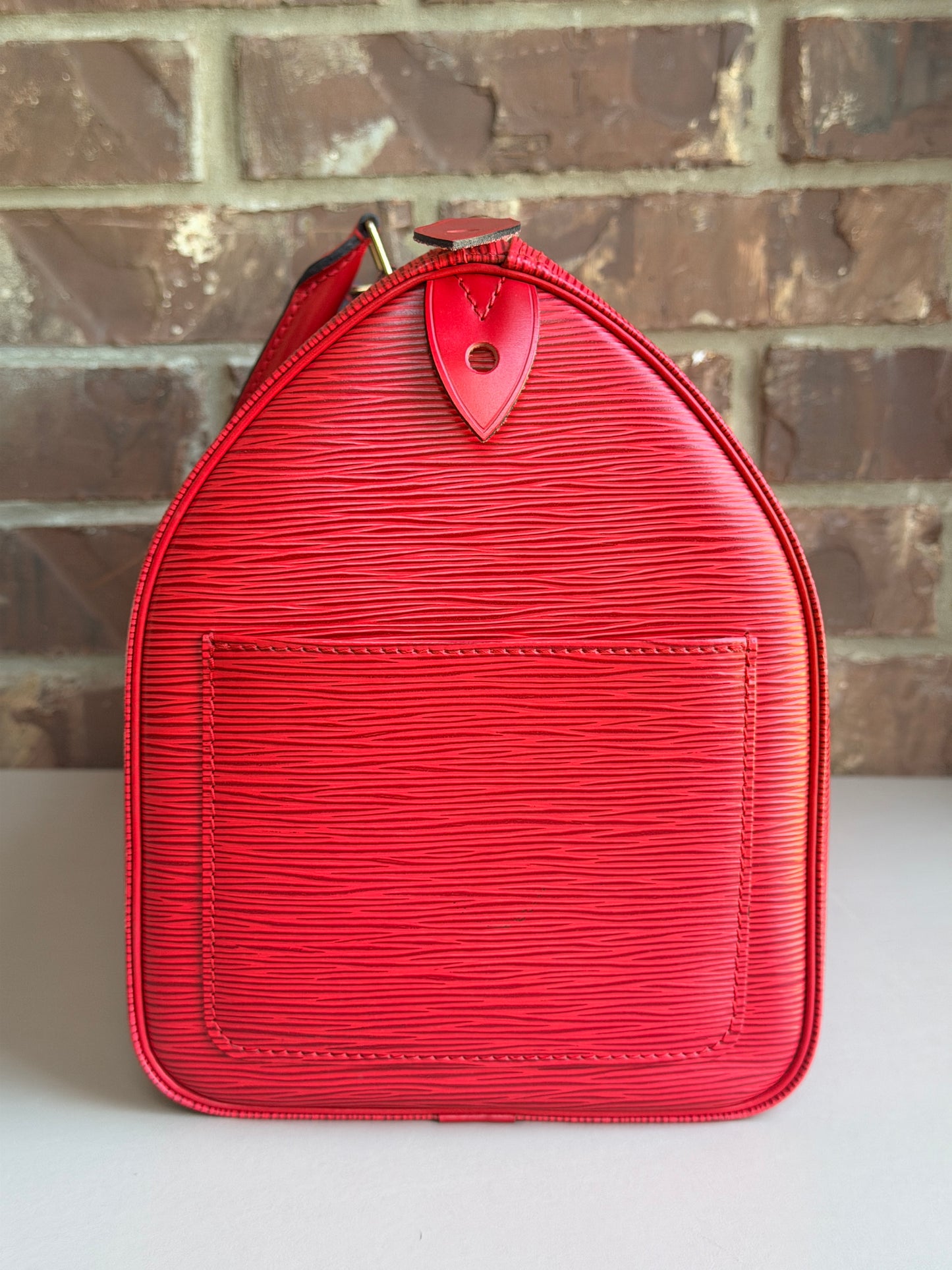 Louis Vuitton Speedy Handbag Epi Leather 40 Red 72946