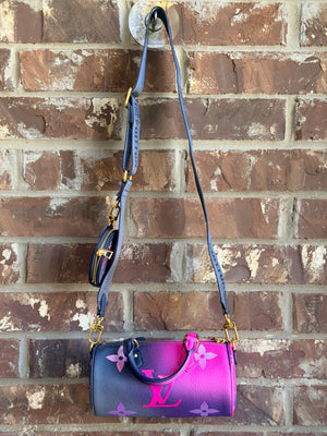 Louis Vuitton Papillon Handbag Spring in the City Midnight Fushsia BB 63456