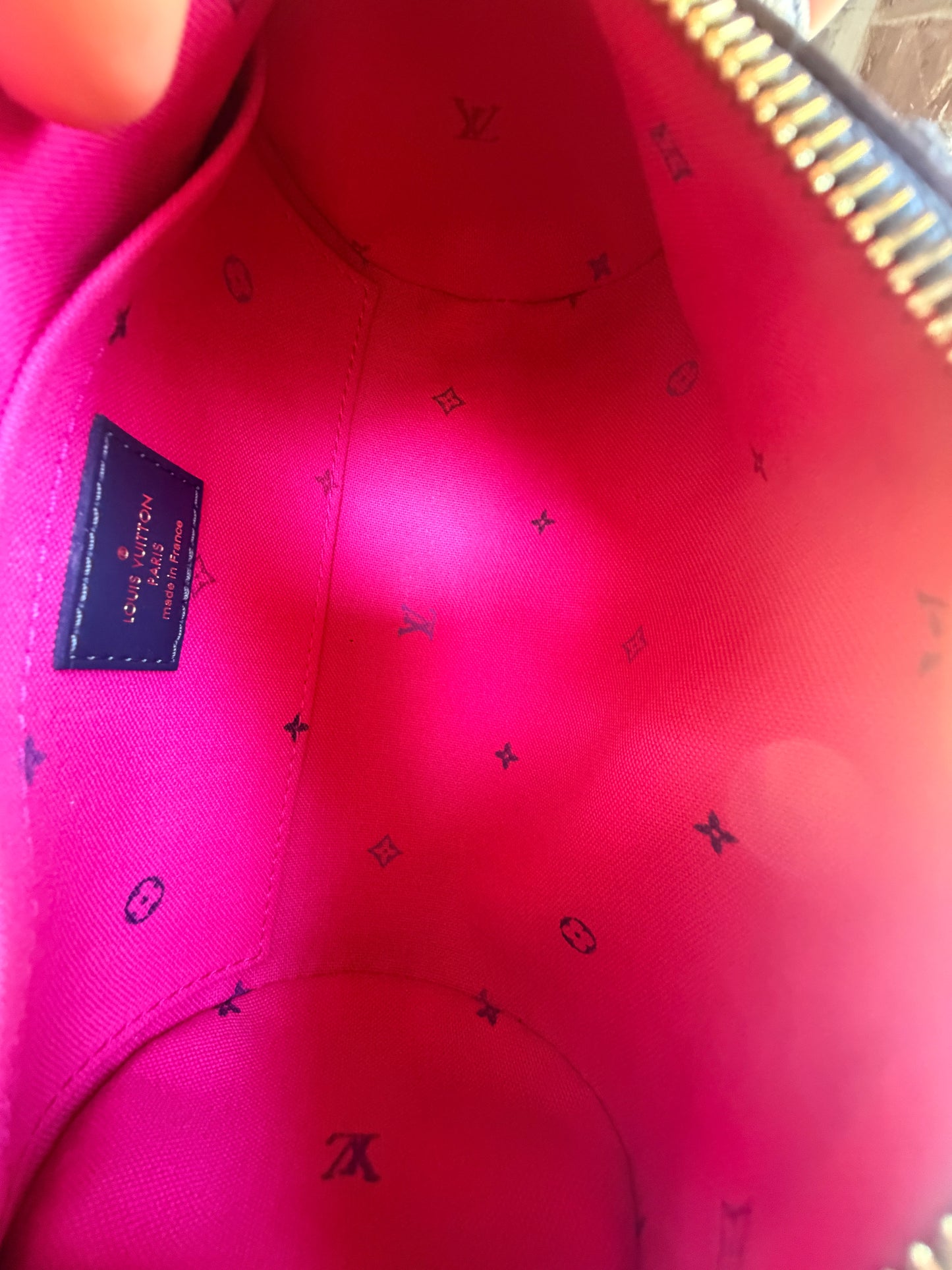 Louis Vuitton Papillon Handbag Spring in the City Midnight Fushsia BB 63456