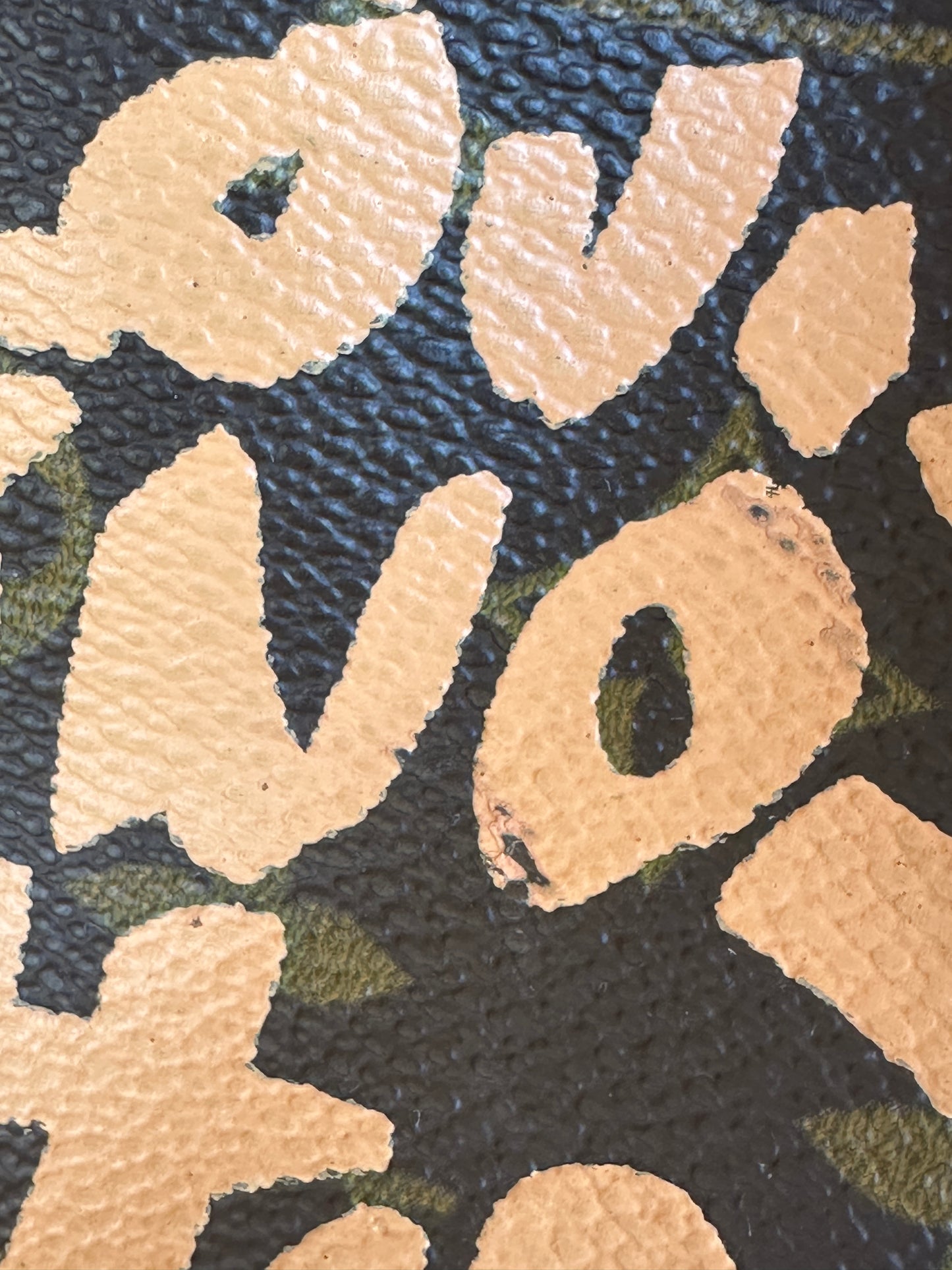 Louis Vuitton Monogram Graffiti Pochette Accessories Peach 48734