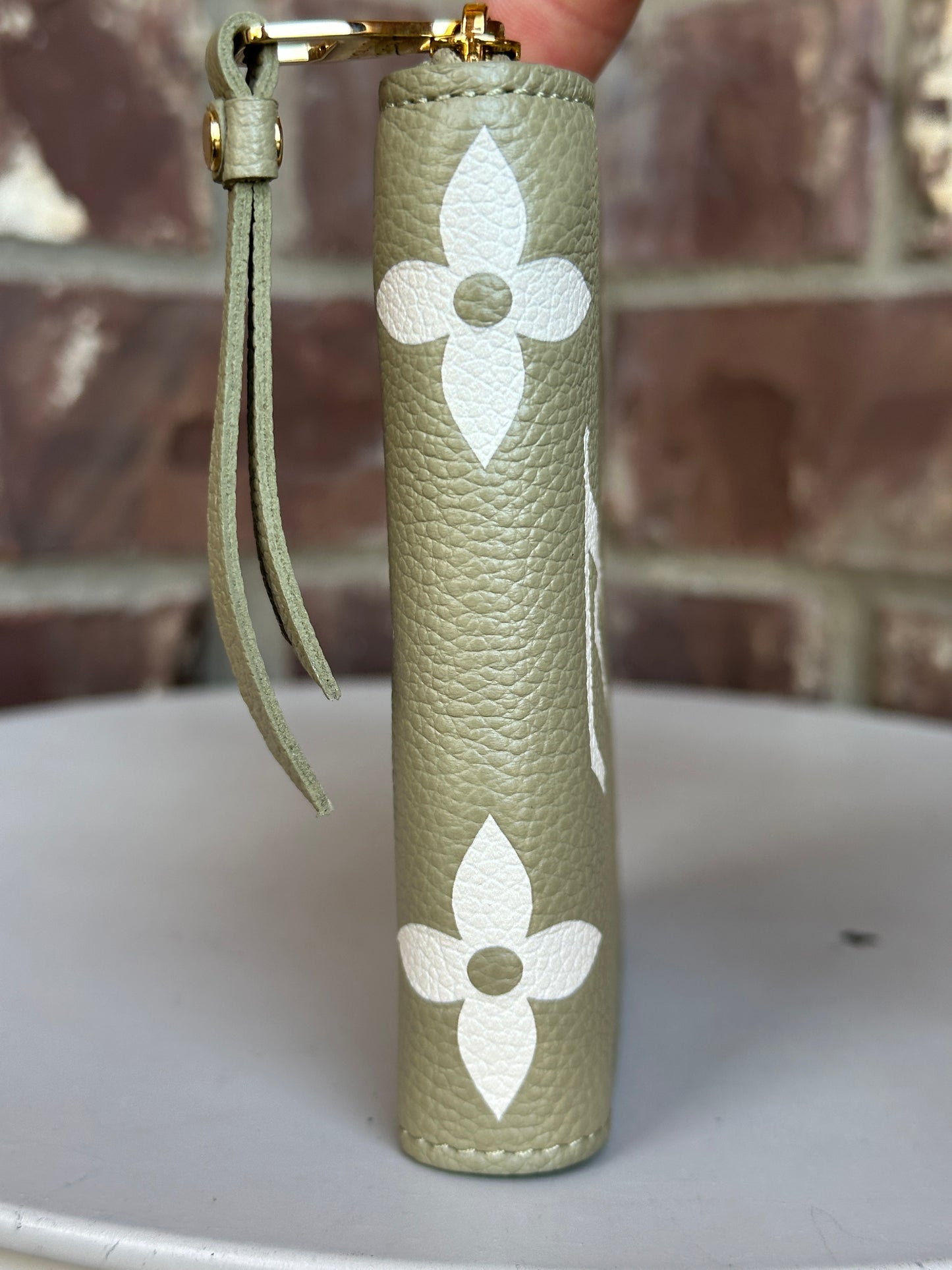 Louis Vuitton Monogram Giant Pattern Empreinte Leather Zippy Coin Wallet Green 41167