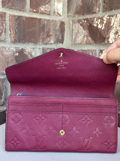 Louis Vuitton Sarah Empreinte Wallet 40034
