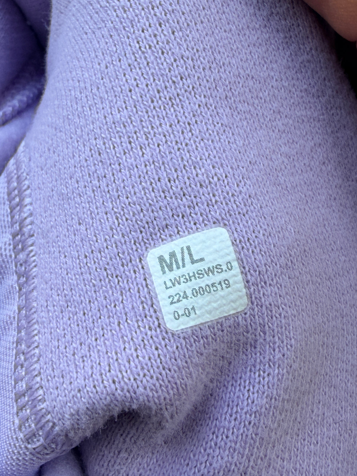 Lululemon Women's Cropped Hoodie Sweatshirt Lavender Purple M/L Pullover