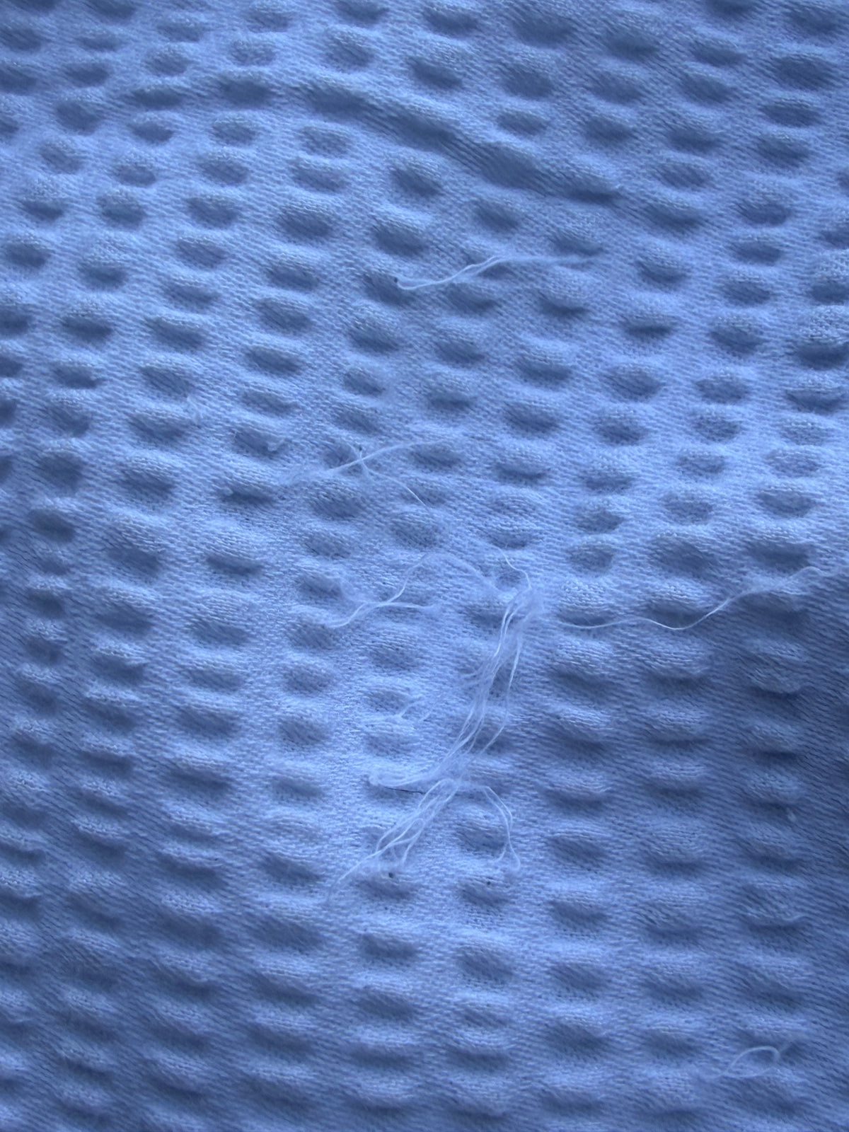 Lululemon Women's Light Blue Textured Waffle Knit Half Zip Pullover Sweatshirt