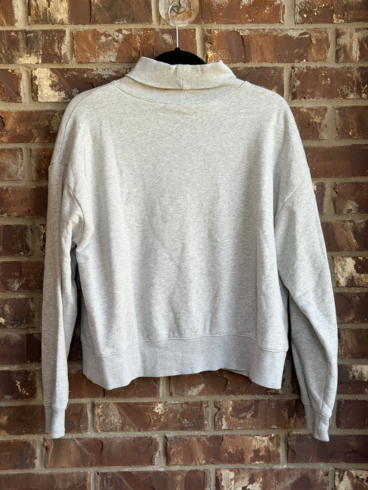 CALIA Women's Gray Mock Neck Sweatshirt Pullover Size Medium M Cozy Casual