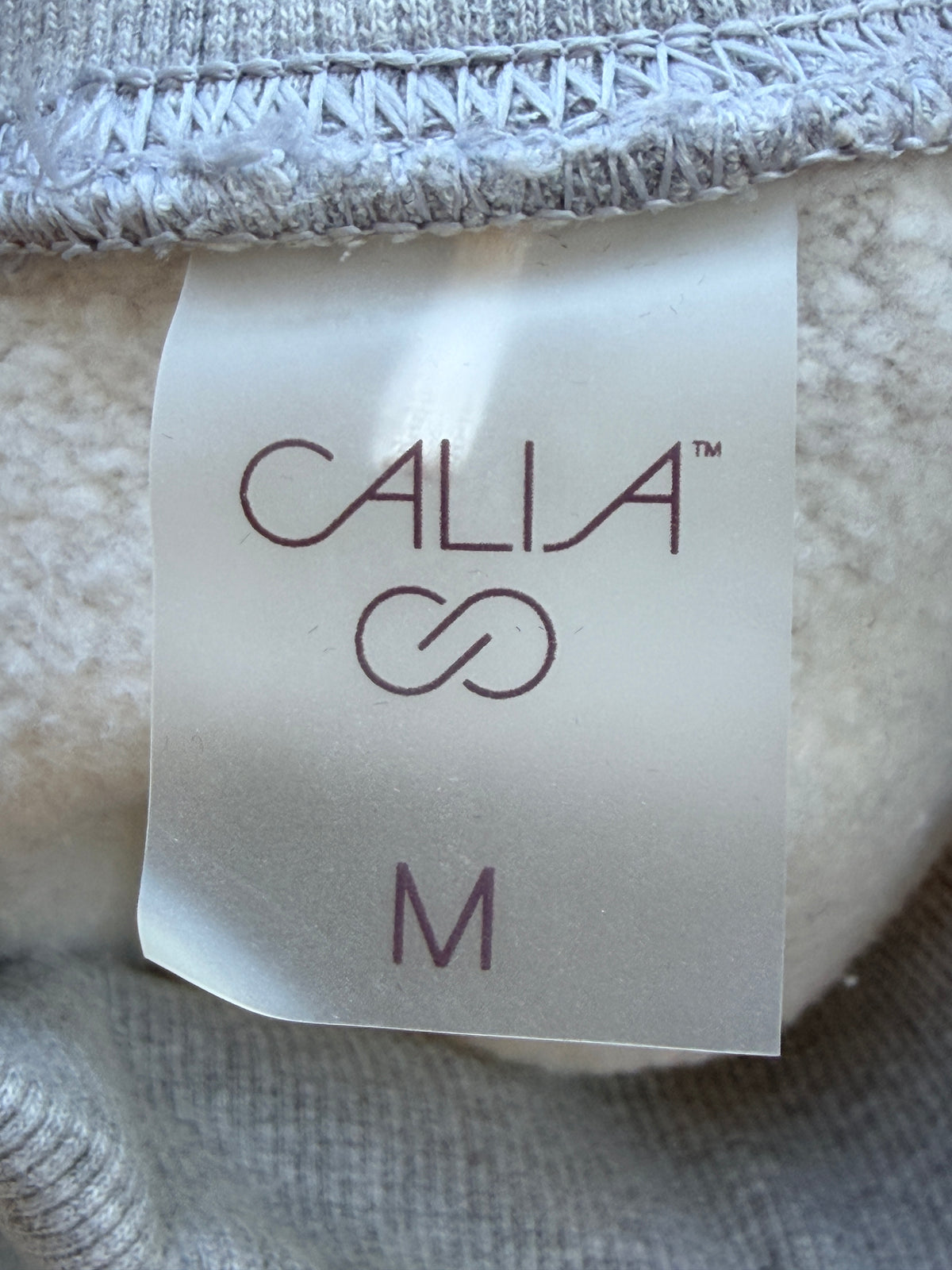 CALIA Women's Gray Mock Neck Sweatshirt Pullover Size Medium M Cozy Casual