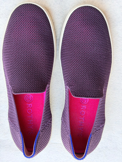 Rothy's The Original Slip On Sneaker Women's 8.5 Purple Pink Knit Washable