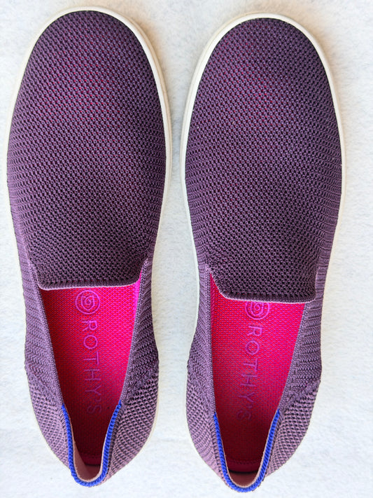 Rothy's The Original Slip On Sneaker Women's 8.5 Purple Pink Knit Washable