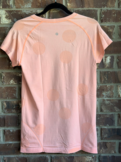 Lululemon Women's Swiftly Tech Short Sleeve Shirt Pink Orange Size 10