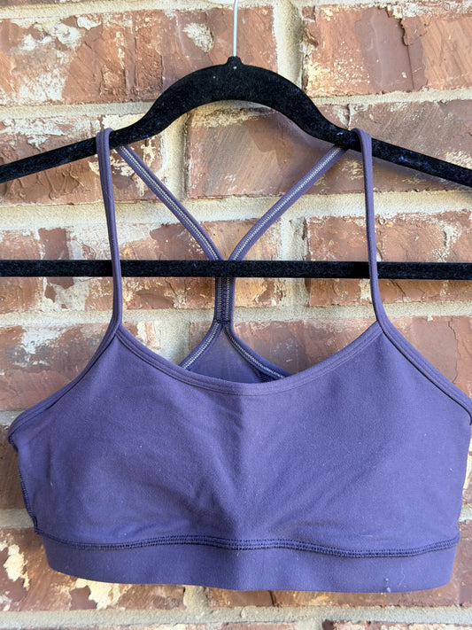 Lululemon Flow Y Bra Purple Women's Size 8 Racerback Sports Bra