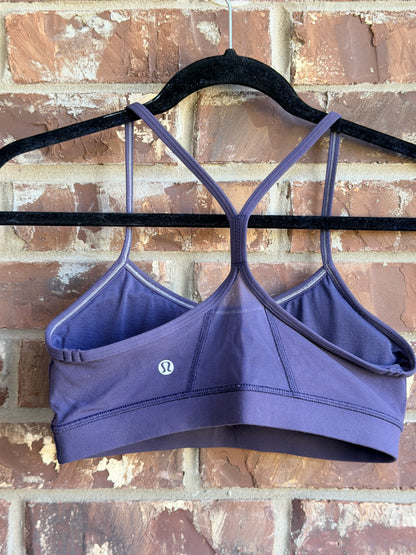Lululemon Flow Y Bra Purple Women's Size 8 Racerback Sports Bra