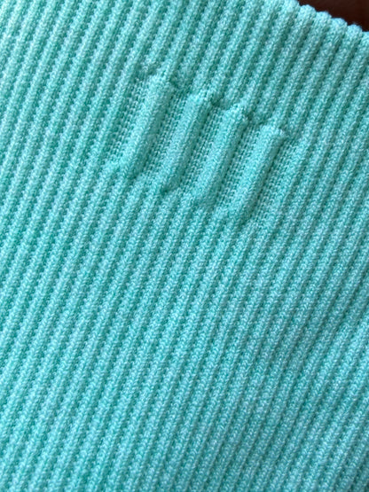 Lululemon Seamless Strappy Sports Bra Aqua Blue Size 8