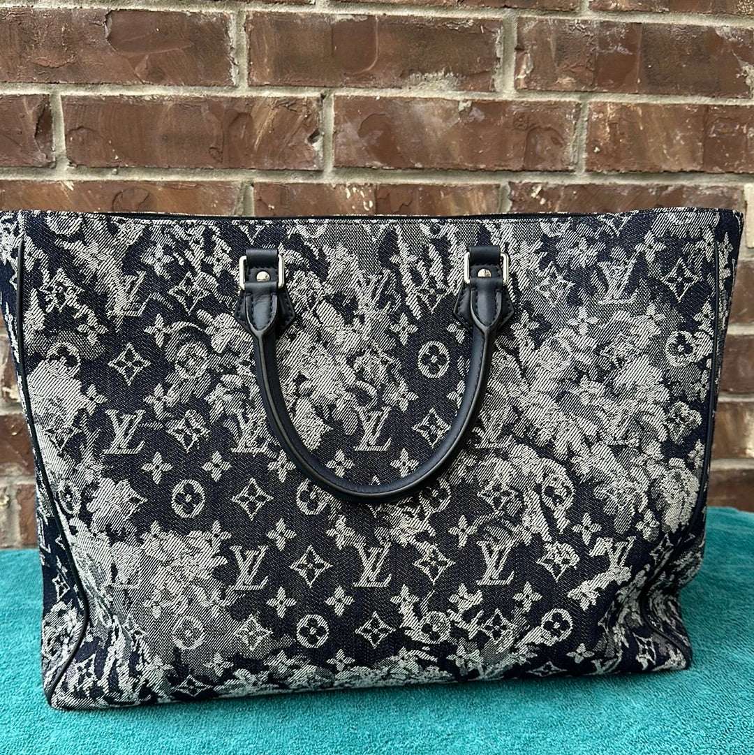 Louis Vuitton Monogram Tapestry Grand Sac Bleu