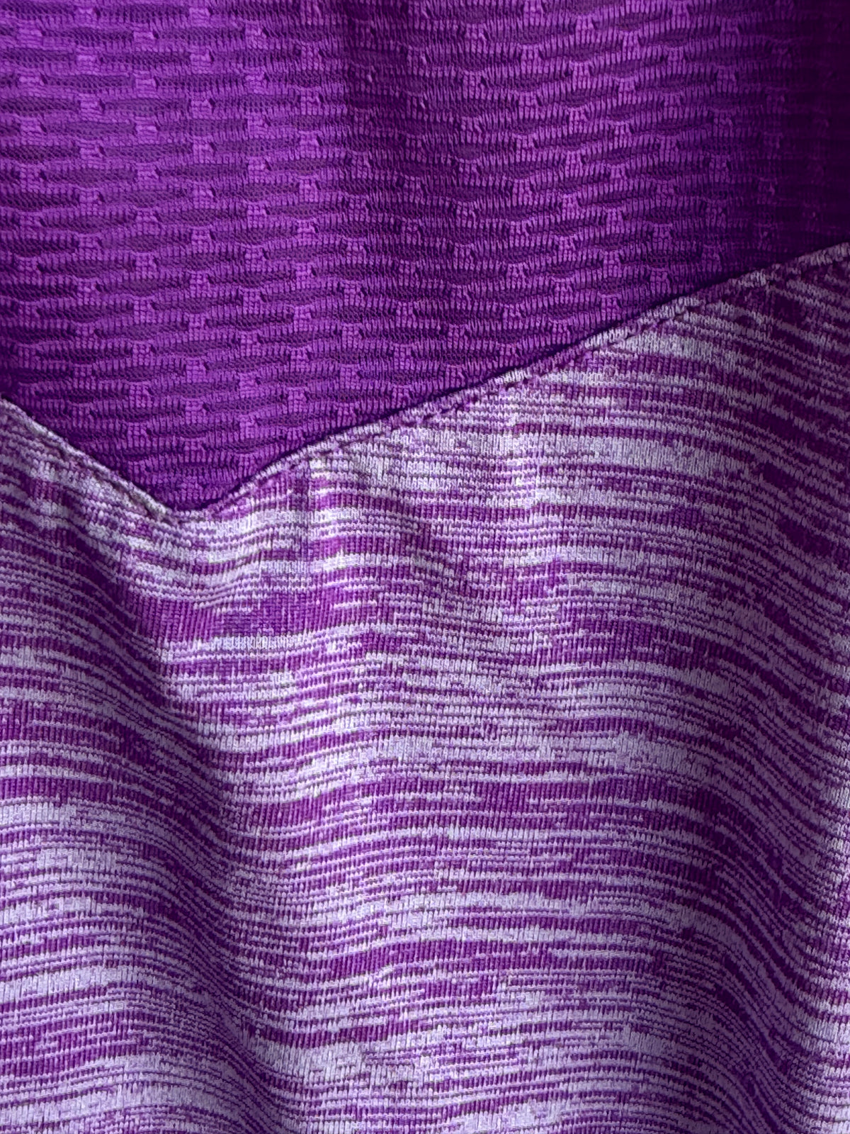 Reebok Women's Purple Space Dye Racerback Tank Top  L