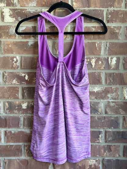 Reebok Women's Purple Space Dye Racerback Tank Top  L