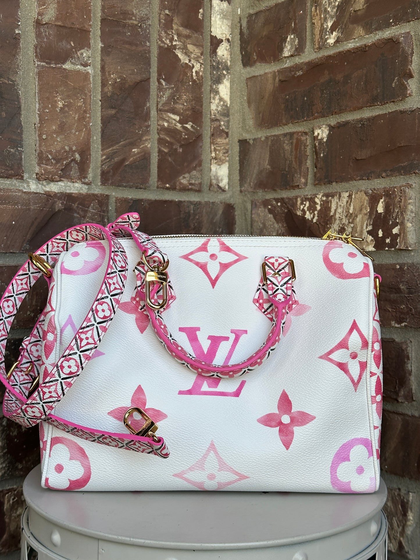 Louis Vuitton Speedy Bandouliere By The Pool Giant 25 - 52498
