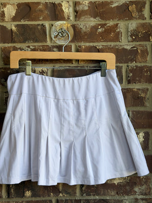 TAIL Women's White Pleated Tennis Golf Skort Built-In Shorts Size Large