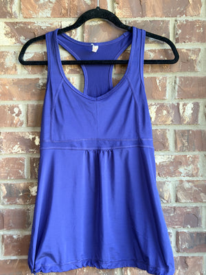 Lucy Activewear Women's M Blue Racerback Athletic Tank Top Yoga Running