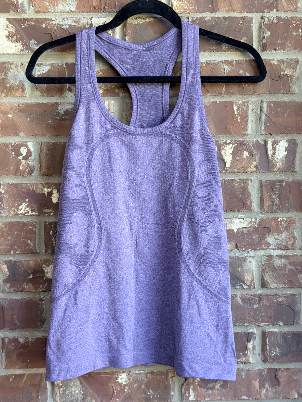 Lululemon Swiftly Tech Racerback Tank Top Purple Heather Camo Size 8