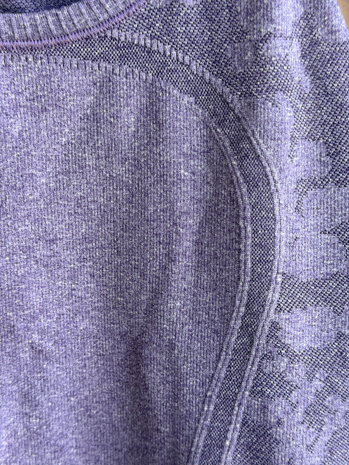 Lululemon Swiftly Tech Racerback Tank Top Purple Heather Camo Size 8