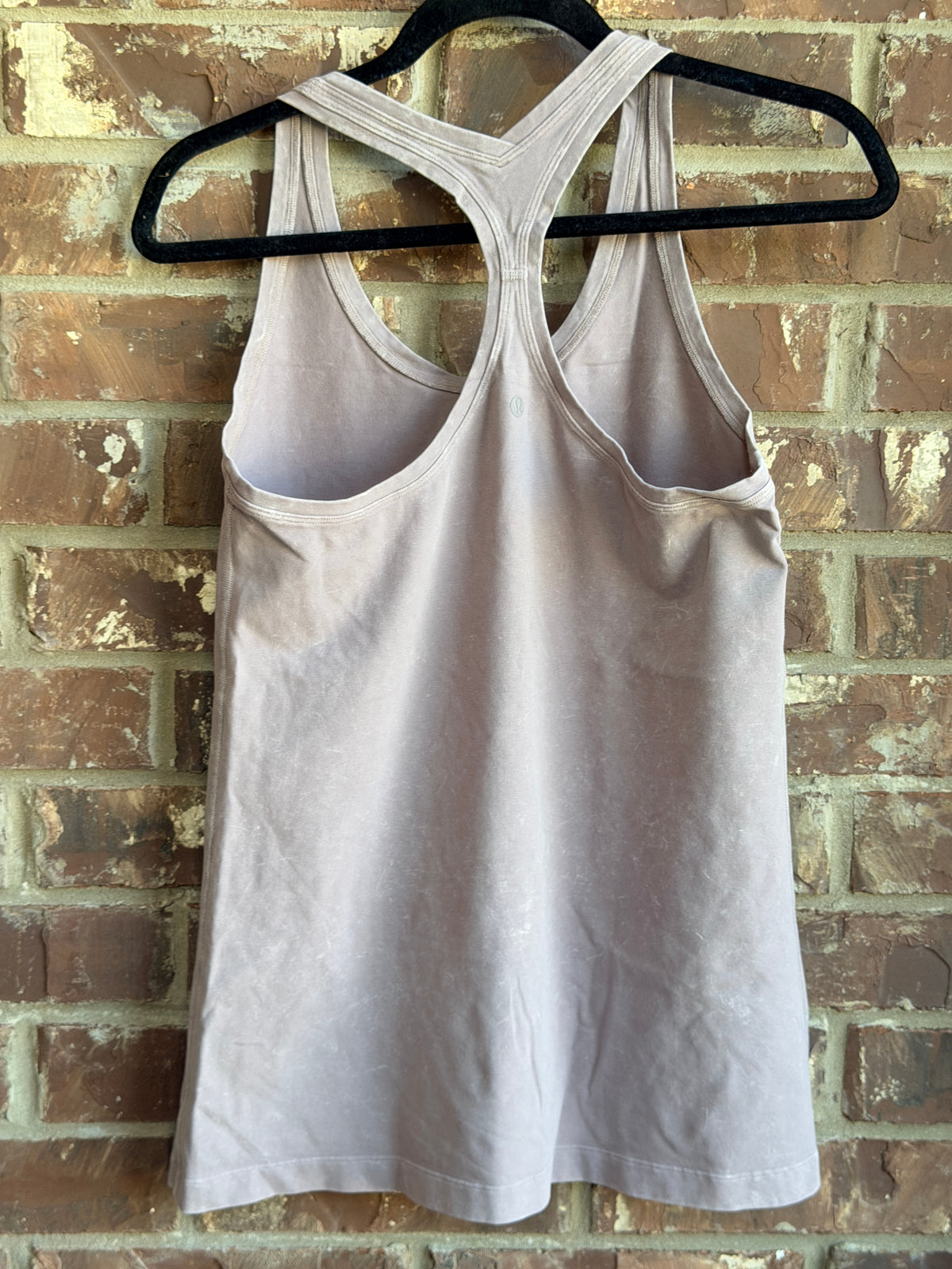 Lululemon Women's Size 10 Stonewashed Racerback Tank Top Mauve Cotton Yoga