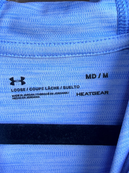 Under Armour Women’s Medium HeatGear Blue Hooded Long Sleeve Athletic Top