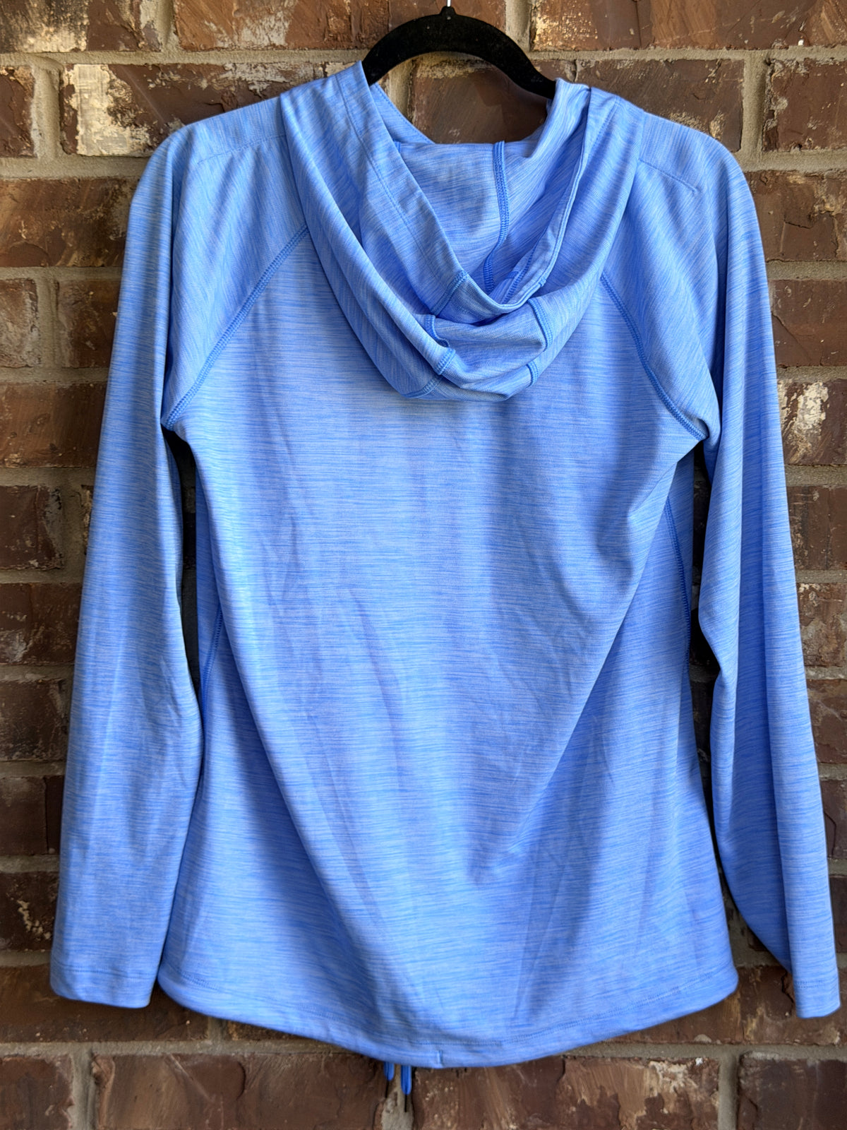 Under Armour Women’s Medium HeatGear Blue Hooded Long Sleeve Athletic Top