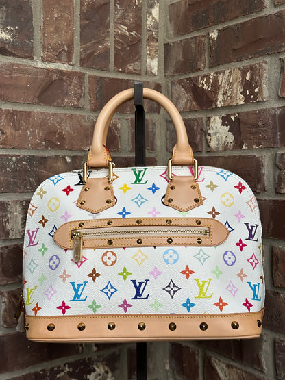 Louis Vuitton Alma White Multicolor 54892