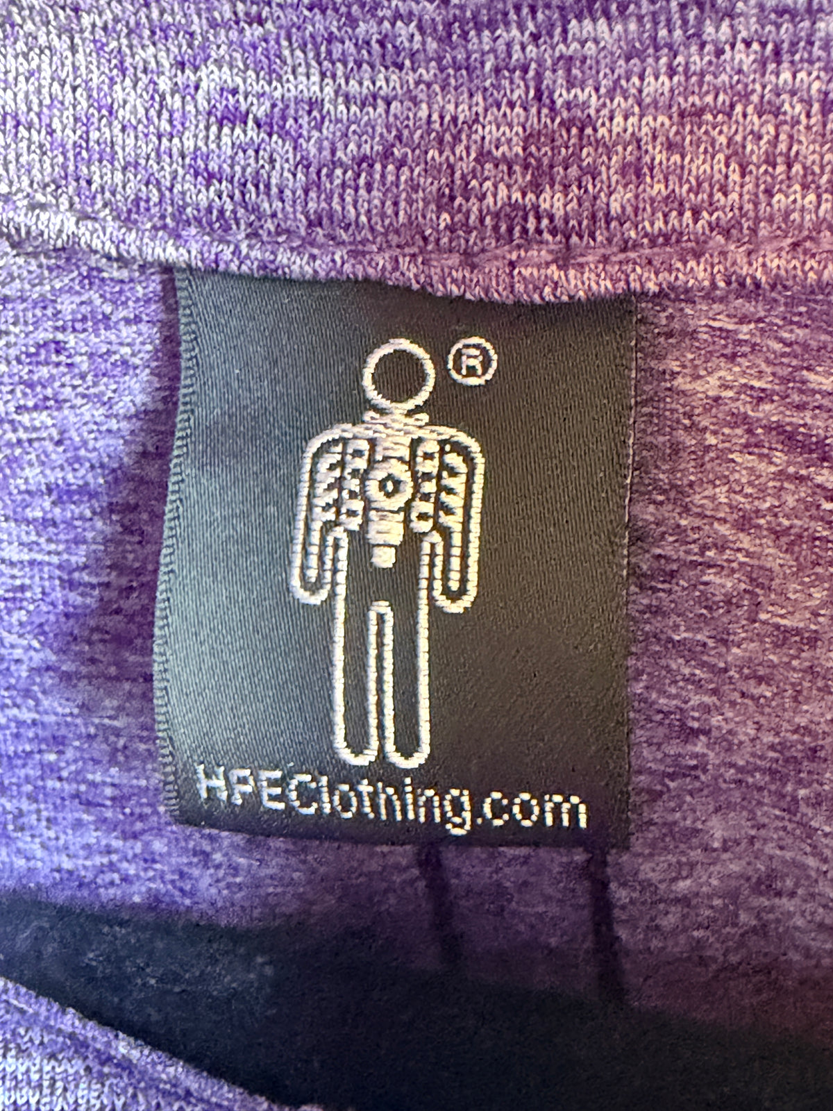 HPE Clothing Women's Large Purple Black Colorblock Quarter Zip Athletic Pullover